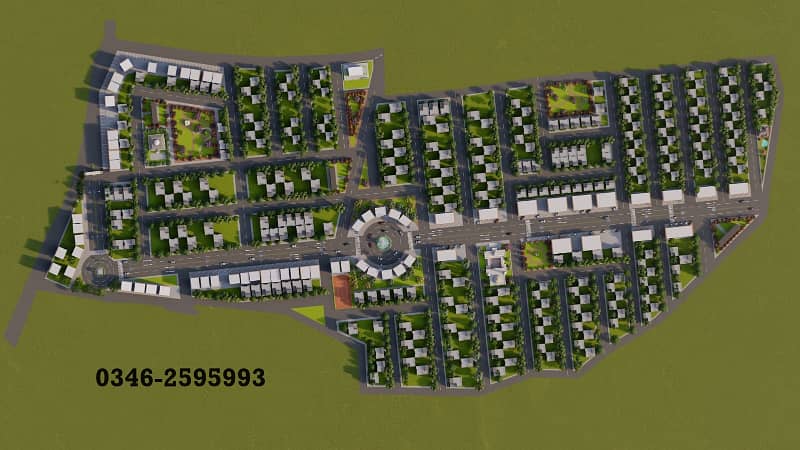 Commercial & Residential Plot for Sale On Easy Installment 80-100-120 Yards 7