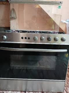 5 stove burner with gas and oven