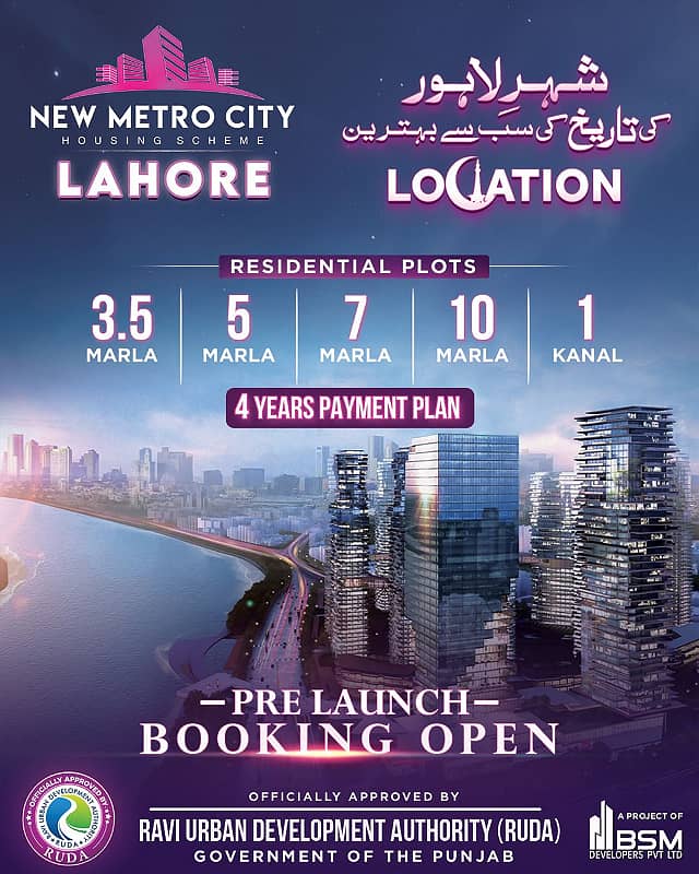 5 Marla Plot File In New Metro City Lahore 5