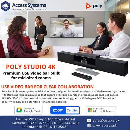 Audio Video Conferencing Logitech Aver Poly Yealink Webcam Conference 5