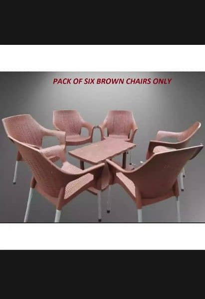 New Design Pure Plastic chairs with Polding Table (30% discount price) 5