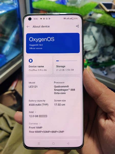 Oneplus 9pro 12+12/256 5