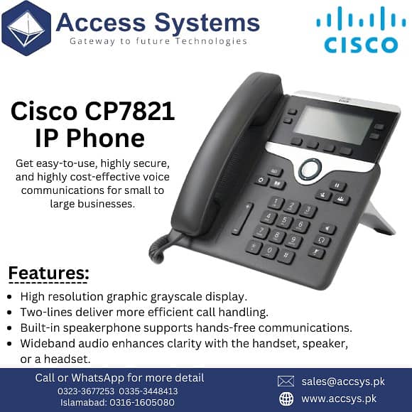 IP Phone Cisco | Grandstream | Polycom | Yealink Dinstar PBX Exchange 10