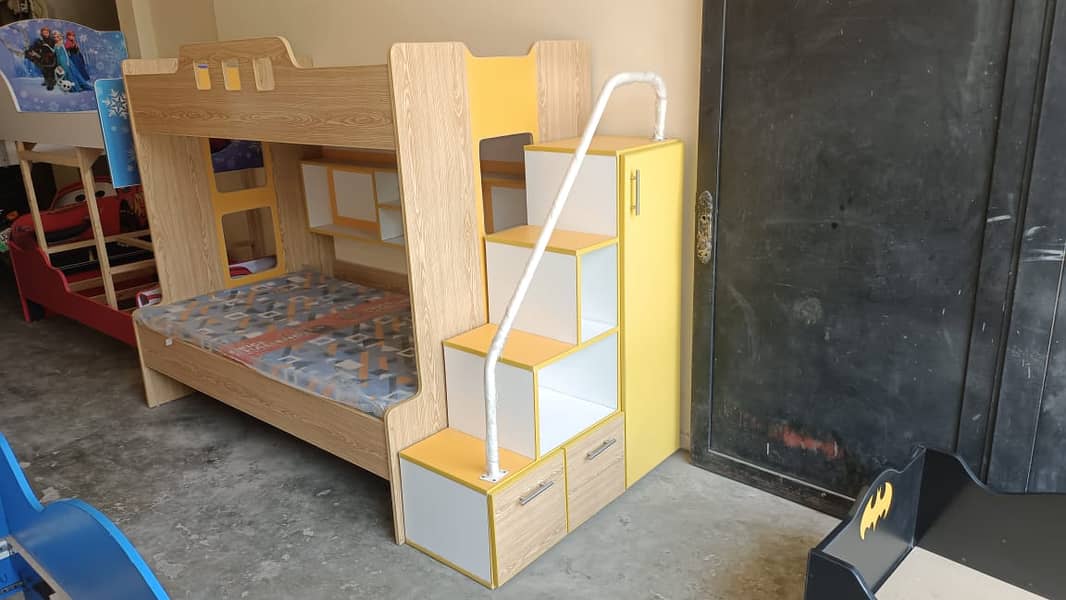 Kids Bunk Bed With Cupboard In Cheep Price 3