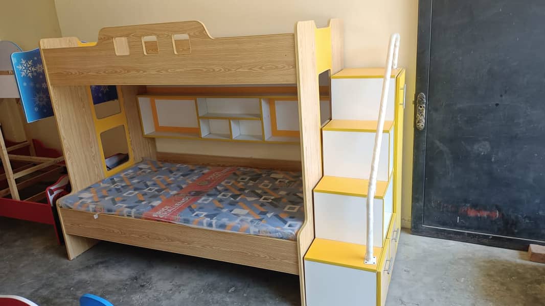 Kids Bunk Bed With Cupboard In Cheep Price 4