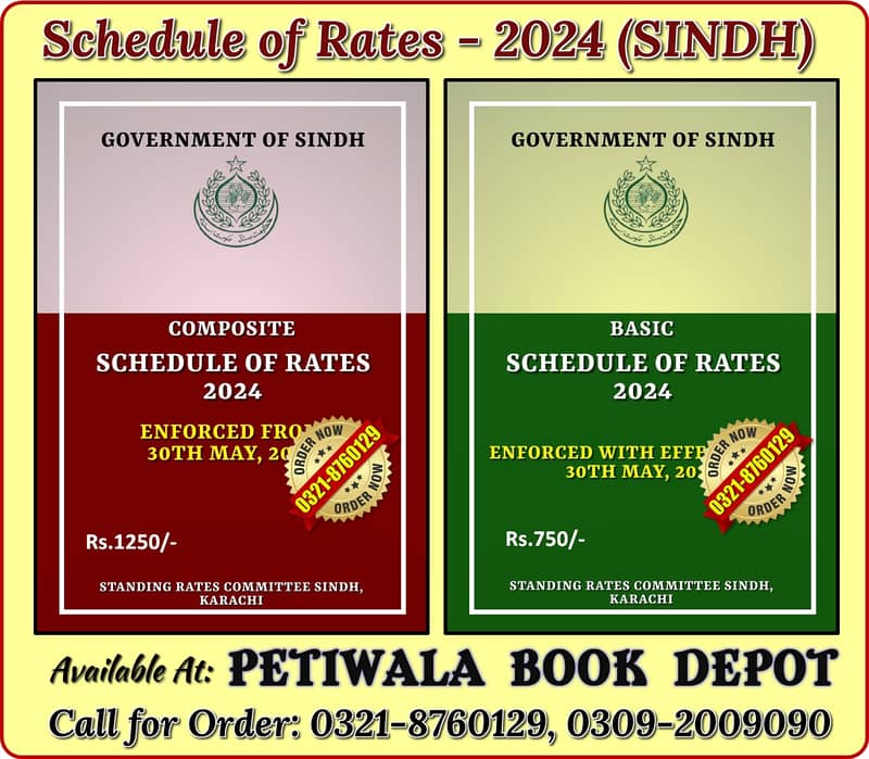 Schedule of Rates - 2024 (SINDH) 0