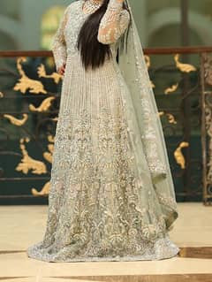 barat bridal lehnga And Walima maxy rental