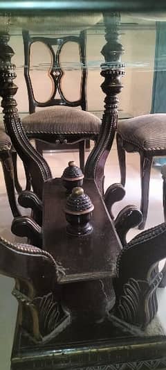6 chair with dinng Pilar without glass