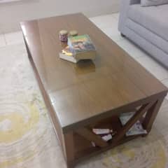 copy of Habitt. 1 Year old, 1 center table with side table.