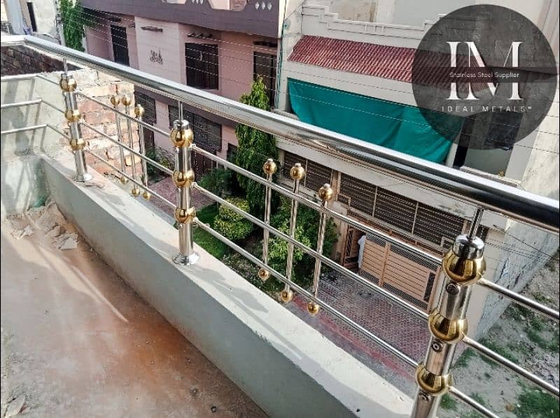 Glass, Steel, Railing, Grill, Stair, Terrace, Balcony, Stainless Steel 14