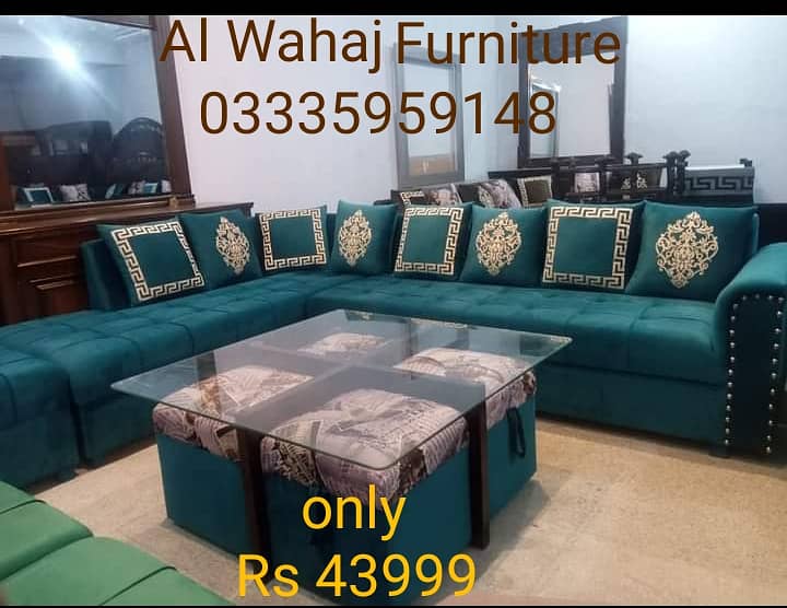 L Shape Sofa/Corner Sofa Set/5 Star Foam Sofa Set/8 Seater LSofa Set 2