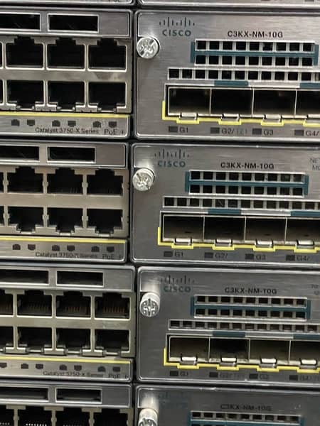 Cisco 3750X-48 POE with 10G card 4