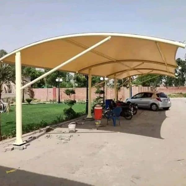 Car Parking Shade - Tensile Porch Structure - Canopy Sheds - Wall Shed 2