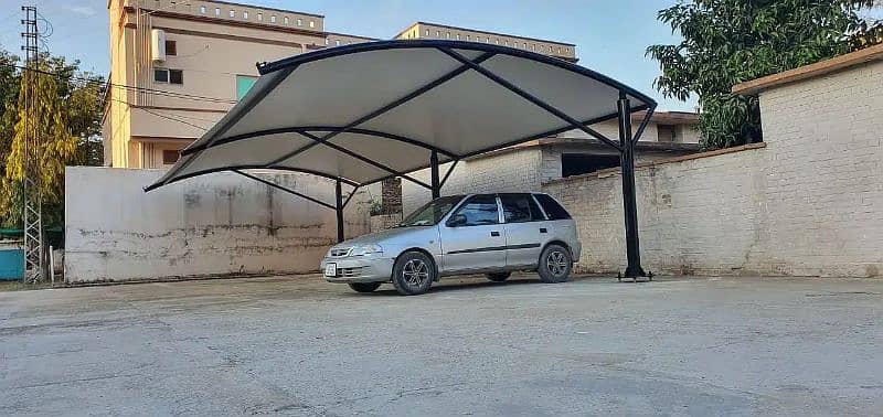 Car Parking Shade - Tensile Porch Structure - Canopy Sheds - Wall Shed 7