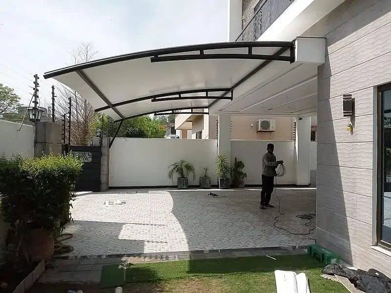 Car Parking Shade - Tensile Porch Structure - Canopy Sheds - Wall Shed 8