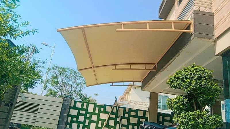 Car Parking Shade - Tensile Porch Structure - Canopy Sheds - Wall Shed 10