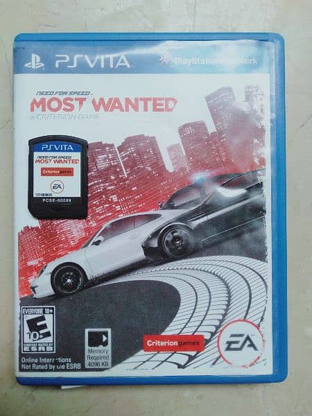 PS VITA EXCLUSIVE TITLE NEED FOR SPEED MOST WANTED. 1