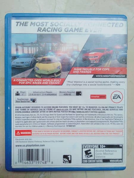 PS VITA EXCLUSIVE TITLE NEED FOR SPEED MOST WANTED. 3
