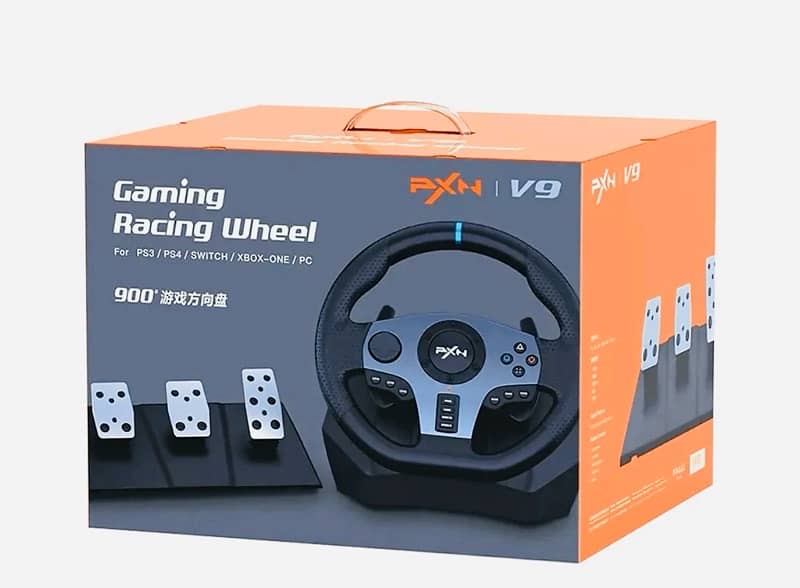 pxn v9 gaming steering wheel brand new box pack 1