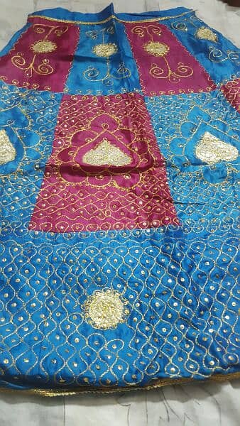 3 pc lehnga sut tissue fabric 0