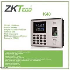 biometric zkteco fingerprint time attendence machine