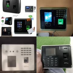 zkteco fingerprint time attendence machine and door lock electronic