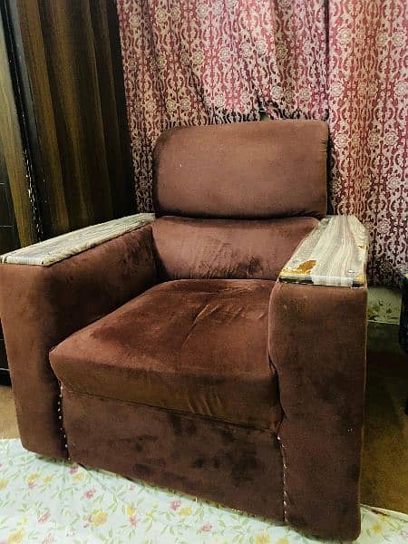 Brown color Sofa sets 5&8sitters 4
