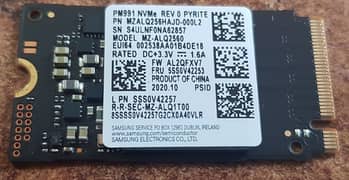 256GB M. 2 2242 NVMe PCI Express Gen3 x4 SSD