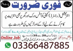 part time job Available ,Online earning . Home Jo