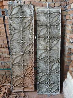wood doors and iron grills
