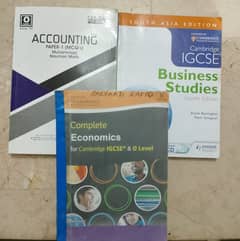 Books of ICMA, CIMA and o level IGCSE commerce books