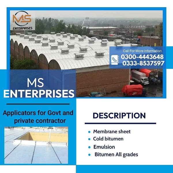 Waterproofing Bitumen Membrane Sheet/ Basement/ leakage/ RCC Roof 0