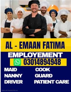 Domestic staff / house Cook / home Chef / cook / Maid available