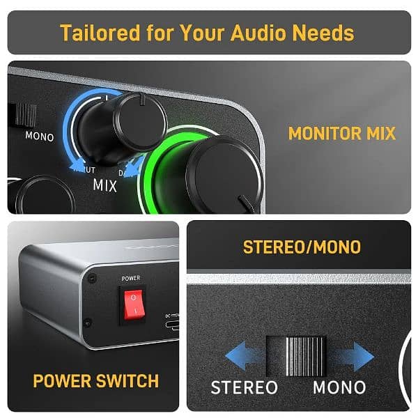 Maono Dual channel Audio Interface, sound card 2