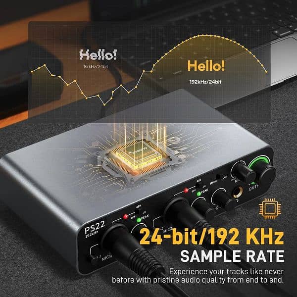 Maono Dual channel Audio Interface, sound card 4