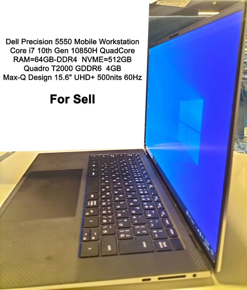 Dell Precision 5550 Core i7 10th Gen , Workstation laptop 0