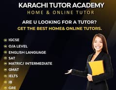 Tutors available for online tuition and home tuition