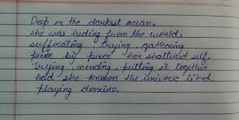 handwriting assignment work 1