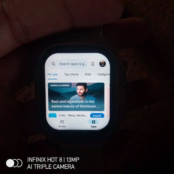 X9 ultra android smart watch 4/64 water resistant. 9