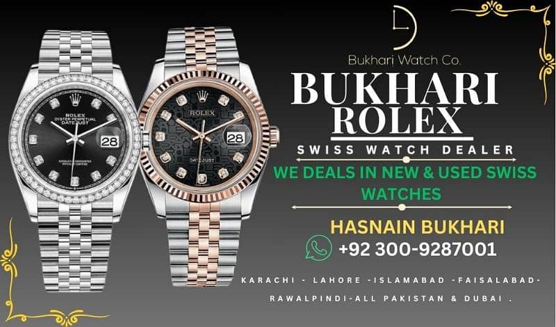 Bukhari Rolex Old Name in Dealing New Old Gold Used vintages datejust 0