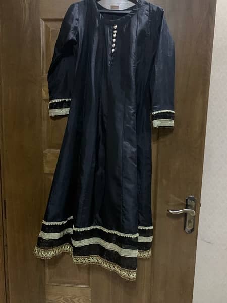 Stylish Full Long Frock with trouser 0