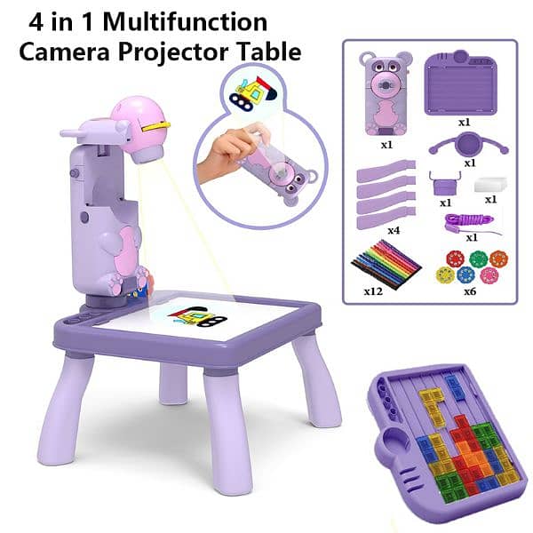 3 in 1 Projector Table for kids 1