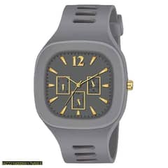 silicone analogue fashionable watch for men 0