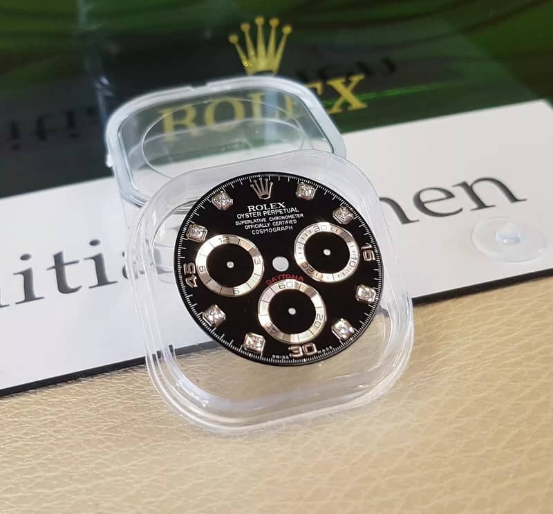 Rolex Daytona black DIAMOND white gold DIAL for 116509 / 116519LN 1