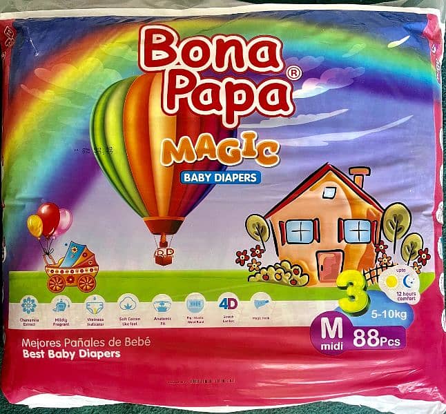 Bona Papa Baby Diapers Available in All Sizes 4