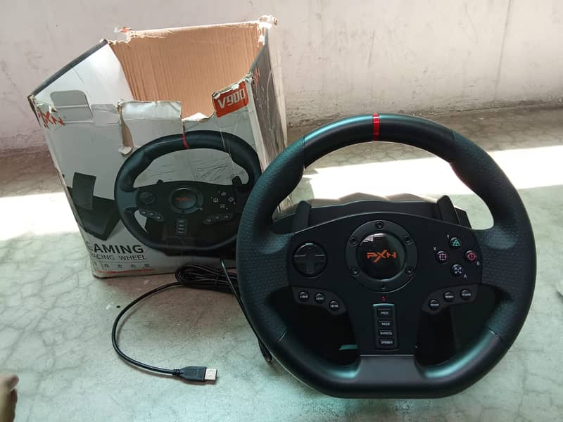 PXN V900 Gaming Wheel(270/900 degree) Conditiont 10/10 1