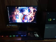 full gaming setup,LCD,keyboard,mouse,CPU