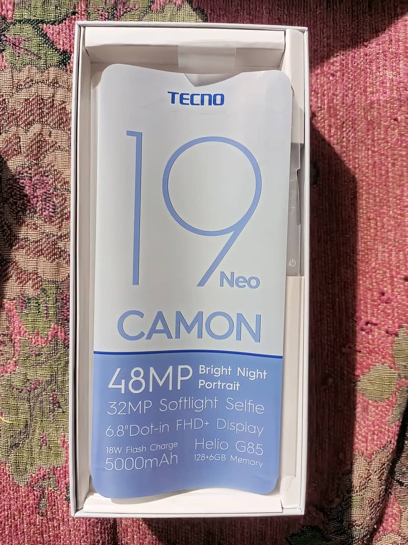 tecno comon 19 neo   front camera 32 mp back camera 48 miga pixel 5