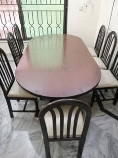 Dining Table,8 Chairs, V. Fine Wood,