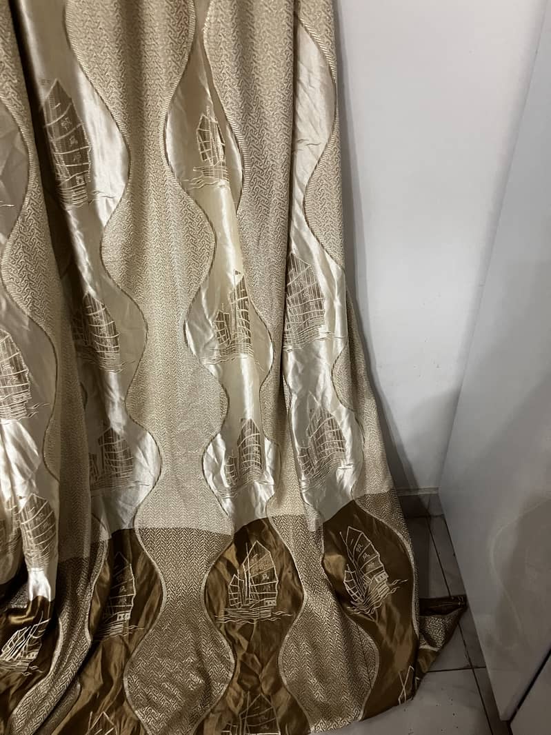 Big size shiny curtains 2